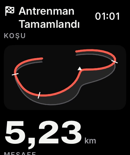 Apple Watch'ta izli antrenman özeti